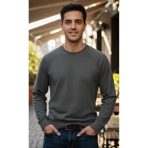 Viori Mens Long Sleeve Athletic Shirt Top Move & Be Moved Crew Neck Green Large?